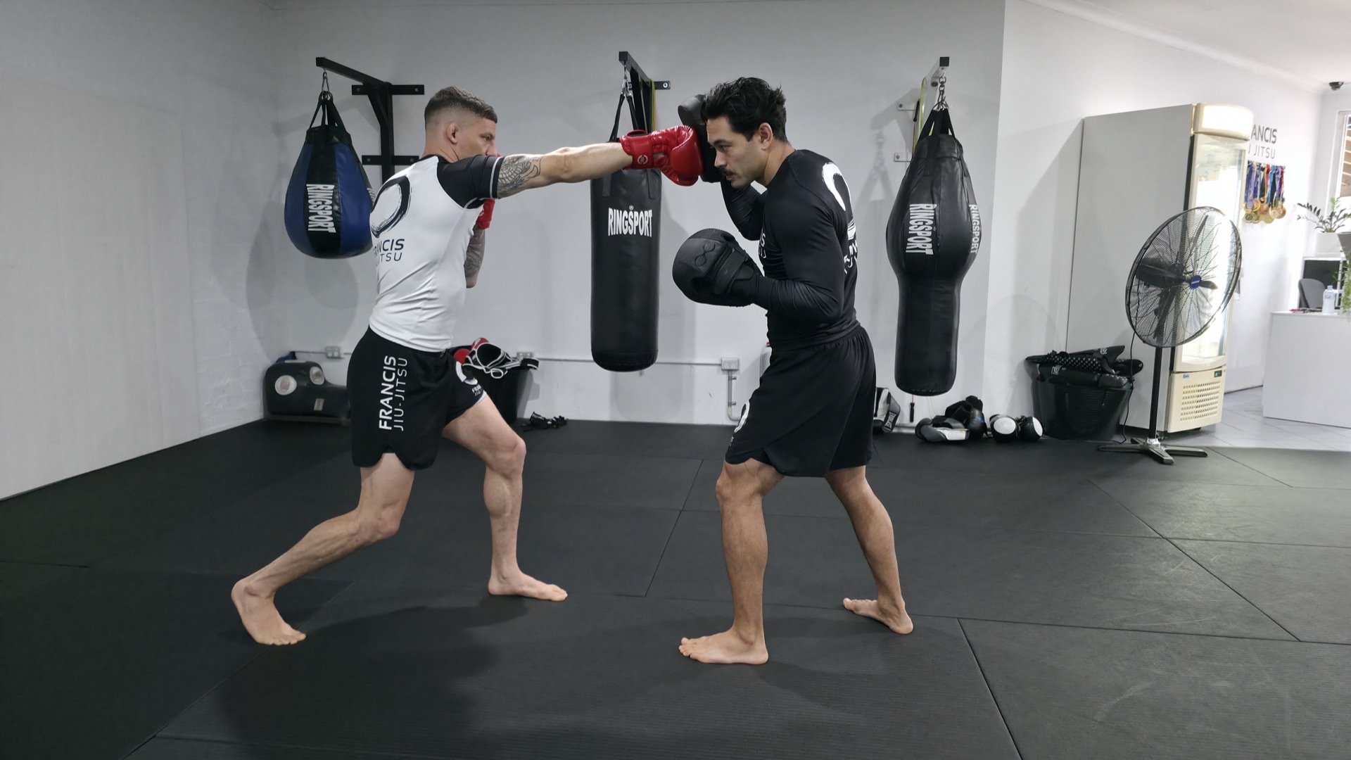 Boxing class at Francis Jiu Jitsu