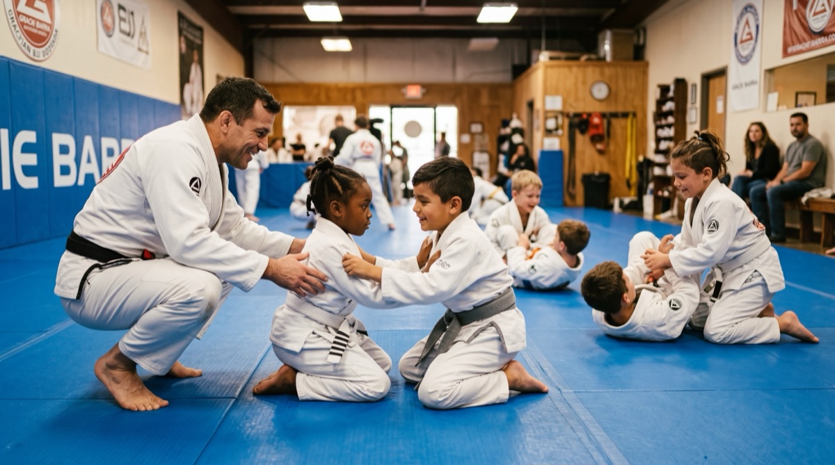 Kids BJJ class